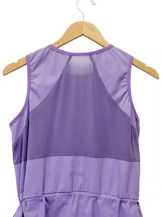 NWT Stoic Desert Dress Sz Small Chalk Violet Athletic Mesh Quick Dry Cinch Waist - Picture 6 of 13
